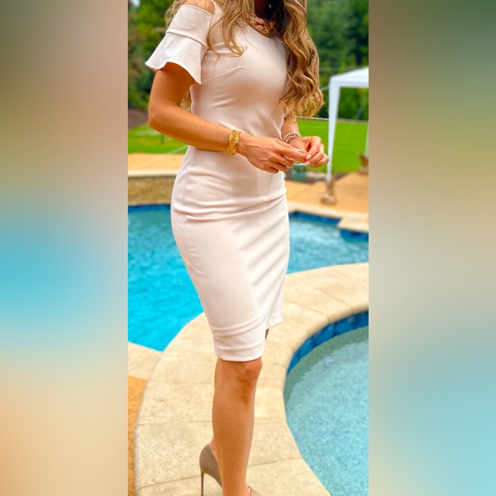 Light pink,Calvin Klein dress Super stretch size 2